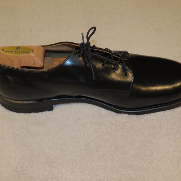 DJ Leavenworth 1979 Black Leather Derby\'s Dress Shoes 9.5R NOS NWOB main image 6